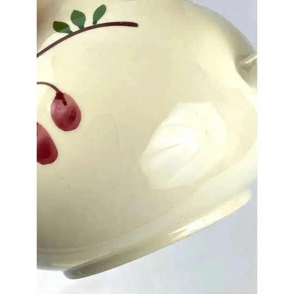 VTG 1997 Holiday Teapot Handcrafted Bath & Body Works 12" X 9" Exclusive Berry - Picture 8 of 14